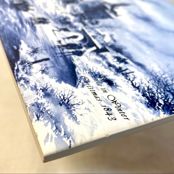 FINAL PRICE 🤑 Vntg Royal Mosa Holland Delft Xmas 1843 Castle in Winter Tile - Picture 6 of 12